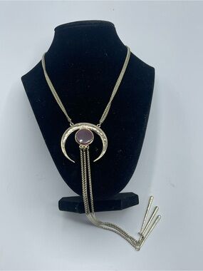 White House Black Market Crescent Pendant Necklace